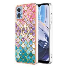 Coque Silicone Motif Fantaisie Souple Couleur Unie Etui Housse YB4 pour Motorola Moto E22 Colorful