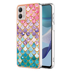 Coque Silicone Motif Fantaisie Souple Couleur Unie Etui Housse YB4 pour Motorola Moto G53y 5G Colorful