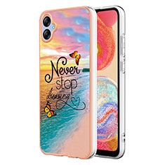 Coque Silicone Motif Fantaisie Souple Couleur Unie Etui Housse YB4 pour Samsung Galaxy A04 4G Mixte