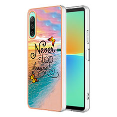 Coque Silicone Motif Fantaisie Souple Couleur Unie Etui Housse YB4 pour Sony Xperia 10 IV Mixte