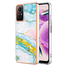 Coque Silicone Motif Fantaisie Souple Couleur Unie Etui Housse YB5 pour Xiaomi Redmi Note 12S Colorful