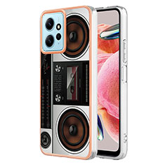 Coque Silicone Motif Fantaisie Souple Couleur Unie Etui Housse YB6 pour Xiaomi Redmi Note 12 4G Colorful