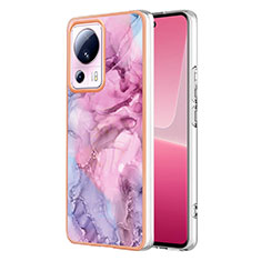 Coque Silicone Motif Fantaisie Souple Couleur Unie Etui Housse YB7 pour Xiaomi Civi 2 5G Violet Clair