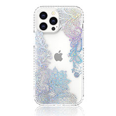 Coque Silicone Motif Fantaisie Souple Couleur Unie Etui Housse YJ1 pour Apple iPhone 13 Pro Clair