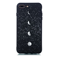 Coque Silicone Paillette Etoile Souple Couleur Unie Etui Housse pour Apple iPhone 7 Plus Mixte