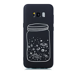 Coque Silicone Paillette Etoile Souple Couleur Unie Etui Housse pour Samsung Galaxy S8 Blanc