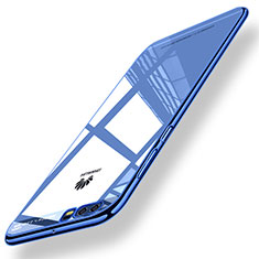 Coque Silicone Souple Miroir M01 pour Huawei P10 Bleu
