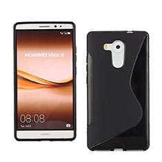 Coque Silicone Souple Vague S-Line pour Huawei Mate 8 Noir