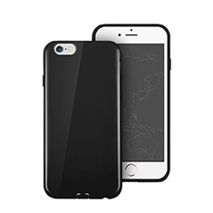 Coque Silicone TPU Souple Couleur Unie pour Apple iPhone 6 Plus Noir