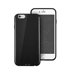 Coque Silicone TPU Souple Couleur Unie pour Apple iPhone 6S Plus Noir