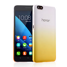 Coque Transparente Rigide Degrade pour Huawei Honor 4X Jaune