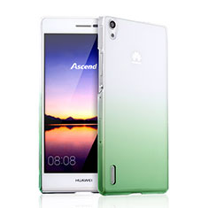 Coque Transparente Rigide Degrade pour Huawei P7 Dual SIM Vert