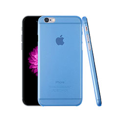 Coque Ultra Fine Mat Rigide Transparente pour Apple iPhone 6 Plus Bleu