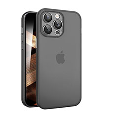 Coque Ultra Fine Plastique Rigide Etui Housse Transparente QC pour Apple iPhone 16 Pro Max Noir