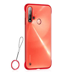 Coque Ultra Fine Plastique Rigide Etui Housse Transparente U01 pour Huawei P20 Lite (2019) Rouge