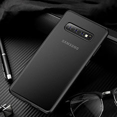 Coque Ultra Fine Plastique Rigide Etui Housse Transparente U01 pour Samsung Galaxy S10 Noir