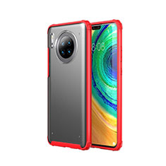 Coque Ultra Fine Plastique Rigide Etui Housse Transparente U02 pour Huawei Mate 30 Pro Rouge