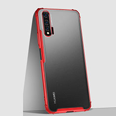 Coque Ultra Fine Plastique Rigide Etui Housse Transparente U02 pour Huawei Nova 6 Rouge
