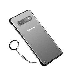 Coque Ultra Fine Plastique Rigide Etui Housse Transparente U02 pour Samsung Galaxy S10 5G Noir