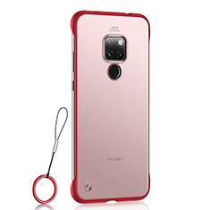 Coque Ultra Fine Plastique Rigide Etui Housse Transparente U03 pour Huawei Mate 20 Rouge
