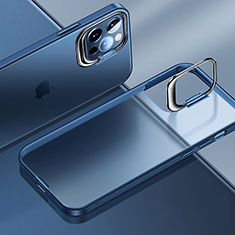 Coque Ultra Fine Plastique Rigide Etui Housse Transparente U08 pour Apple iPhone 15 Pro Max Bleu