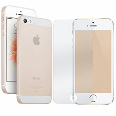 Coque Ultra Fine Plastique Rigide Transparente et Protecteur d'Ecran pour Apple iPhone 5S Clair