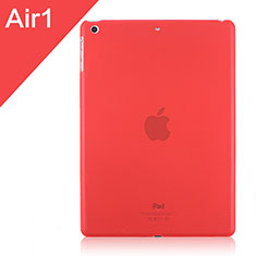 Coque Ultra Fine Plastique Rigide Transparente pour Apple iPad Air Rouge