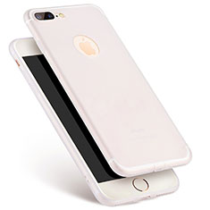 Coque Ultra Fine Plastique Rigide Transparente pour Apple iPhone 7 Plus Blanc