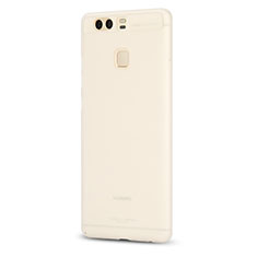 Coque Ultra Fine Plastique Rigide Transparente pour Huawei P9 Plus Blanc