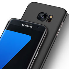 Coque Ultra Fine Plastique Rigide Transparente pour Samsung Galaxy S7 Edge G935F Noir