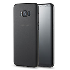 Coque Ultra Fine Plastique Rigide Transparente pour Samsung Galaxy S8 Plus Noir