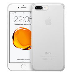 Coque Ultra Fine Plastique Rigide Transparente W01 pour Apple iPhone 8 Plus Blanc