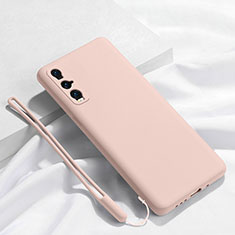 Coque Ultra Fine Silicone Souple 360 Degres Housse Etui C01 pour Oppo Find X2 Rose