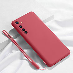 Coque Ultra Fine Silicone Souple 360 Degres Housse Etui C01 pour Realme X50 Pro 5G Vin Rouge