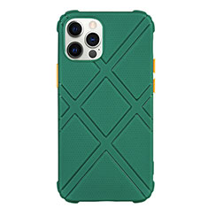 Coque Ultra Fine Silicone Souple 360 Degres Housse Etui C02 pour Apple iPhone 12 Pro Max Vert