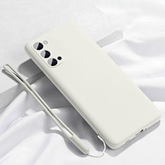 Coque Ultra Fine Silicone Souple 360 Degres Housse Etui C02 pour Oppo Reno4 Pro 5G Blanc