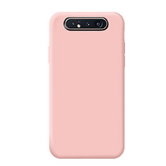 Coque Ultra Fine Silicone Souple 360 Degres Housse Etui C02 pour Samsung Galaxy A90 4G Rose