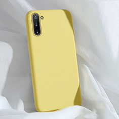 Coque Ultra Fine Silicone Souple 360 Degres Housse Etui C03 pour Samsung Galaxy Note 10 5G Jaune