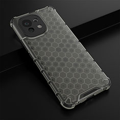 Coque Ultra Fine Silicone Souple 360 Degres Housse Etui C03 pour Xiaomi Mi 11 Lite 5G Gris