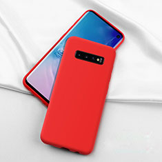 Coque Ultra Fine Silicone Souple 360 Degres Housse Etui C04 pour Samsung Galaxy S10 5G Rouge