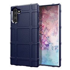 Coque Ultra Fine Silicone Souple 360 Degres Housse Etui C05 pour Samsung Galaxy Note 10 Bleu