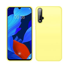 Coque Ultra Fine Silicone Souple 360 Degres Housse Etui C06 pour Huawei Nova 5 Pro Jaune