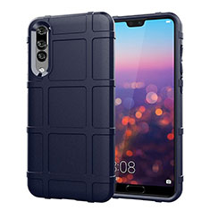 Coque Ultra Fine Silicone Souple 360 Degres Housse Etui C06 pour Huawei P20 Pro Bleu