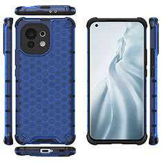 Coque Ultra Fine Silicone Souple 360 Degres Housse Etui C06 pour Xiaomi Mi 11 Lite 4G Bleu