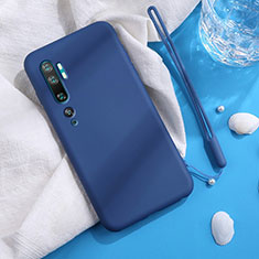Coque Ultra Fine Silicone Souple 360 Degres Housse Etui C06 pour Xiaomi Mi Note 10 Bleu