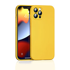 Coque Ultra Fine Silicone Souple 360 Degres Housse Etui G01 pour Apple iPhone 13 Pro Jaune