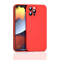 Coque Ultra Fine Silicone Souple 360 Degres Housse Etui G01 pour Apple iPhone 13 Pro Max Rouge