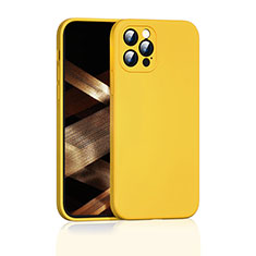 Coque Ultra Fine Silicone Souple 360 Degres Housse Etui G01 pour Apple iPhone 14 Pro Jaune