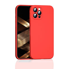 Coque Ultra Fine Silicone Souple 360 Degres Housse Etui G01 pour Apple iPhone 14 Pro Max Rouge