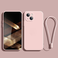 Coque Ultra Fine Silicone Souple 360 Degres Housse Etui G02 pour Apple iPhone 15 Or Rose